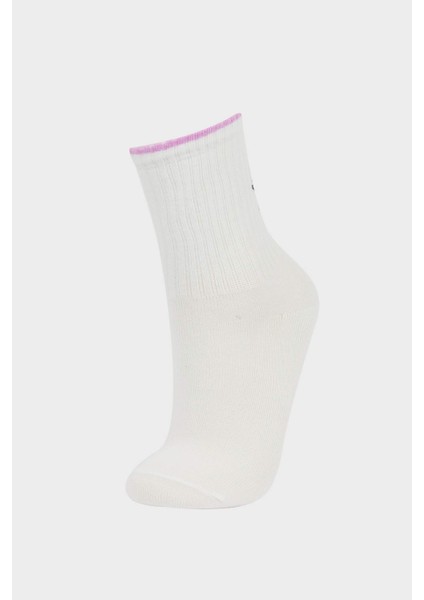 Kız Çocuk Disney Mickey & Minnie 3'lü Pamuklu Uzun Çorap F4299A8NS