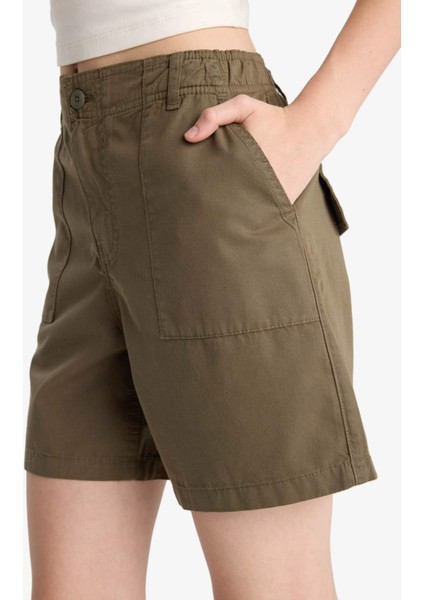 Coool Normal Bel Kısa Paça Gabardin Şort F3318AX25SM