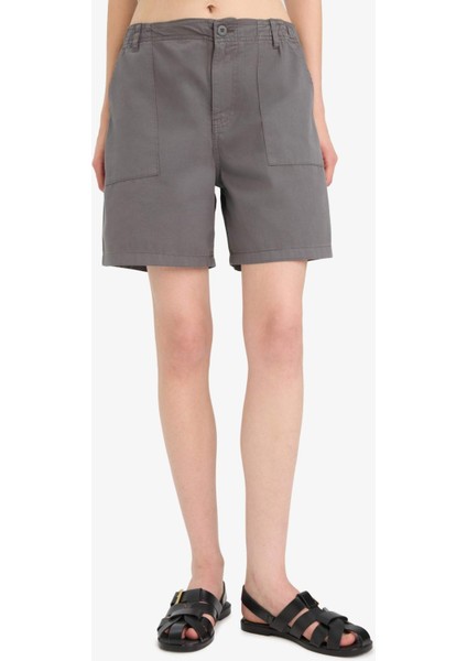 Coool Normal Bel Kısa Paça Gabardin Şort F3318AX25SM