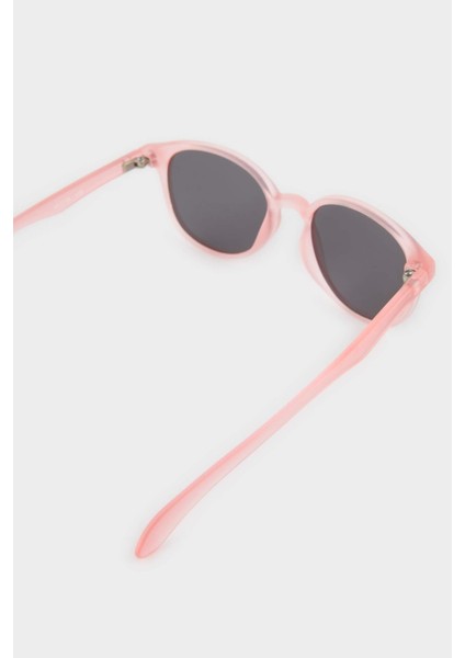 Kız Çocuk Yuvarlak Turuncu Plastik Çerçeve Siyah Cam Polarize Güneş Gözlüğü F4302A8NS