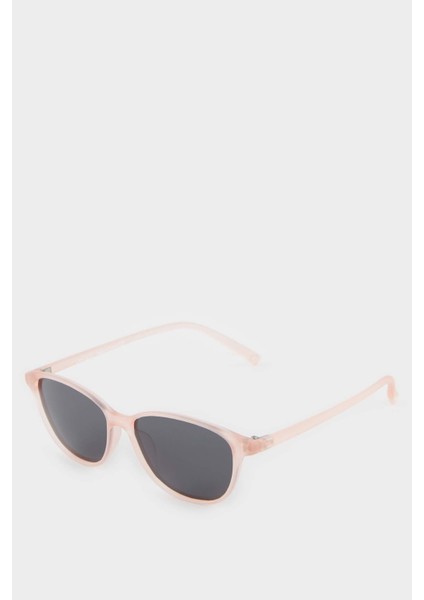 Kız Çocuk Yuvarlak Açık Turuncu Plastik Çerçeve Siyah Cam Polarize Güneş Gözlüğü F4367A8NS