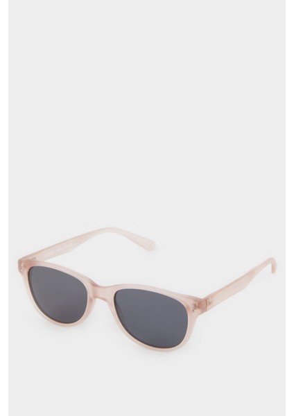 Kız Çocuk Yuvarlak Açık Turuncu Plastik Çerçeve Siyah Cam Polarize Güneş Gözlüğü F4349A8NS