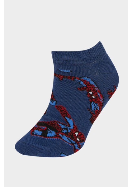 Erkek Çocuk Marvel Spiderman 3'lü Pamuklu Patik Çorap F4614A8NS