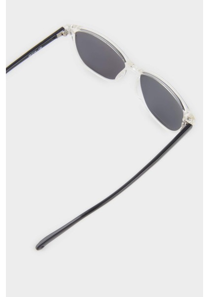 Kız Çocuk Yuvarlak Şeffaf Plastik Çerçeve Siyah Cam Polarize Güneş Gözlüğü F4312A8NS