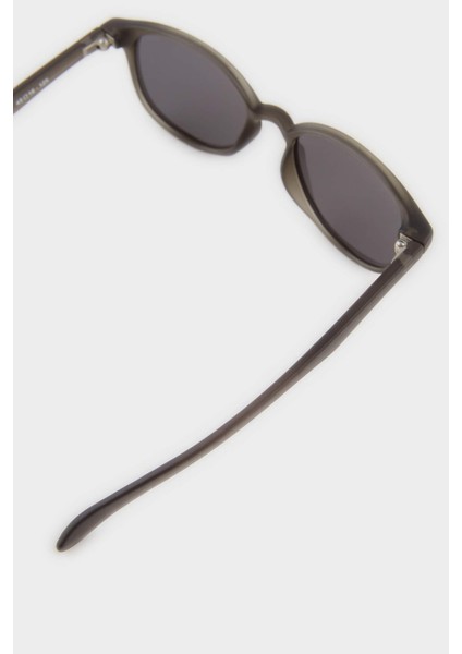 Erkek Çocuk Yuvarlak Siyah Plastik Çerçeve Siyah Cam Polarize Güneş Gözlüğü F4444AXNS