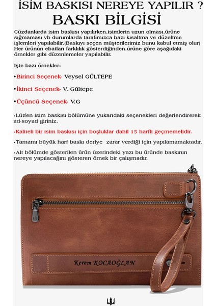 Trace Parmak Izi Okuyucu Hakiki Deri Kişiye Özel İsim Baskılı El Çantası