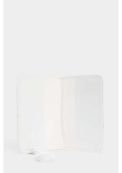 Kadın Çiçekli Suni Deri Pasaportluk ve Valiz İsimliği Set F4688AXNS