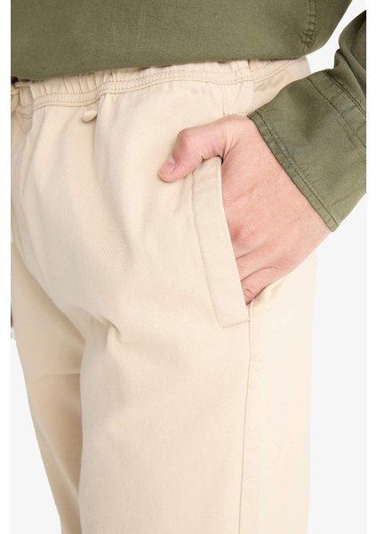 Jogger Fit Beli Bağcıklı Üç Cepli Pantolon F4680AX25AU