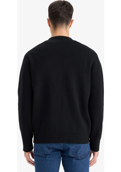 Relax Fit V Yaka Düğmeli Triko Hırka F2700AX25WN