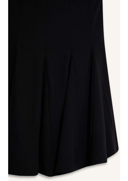 Coool Skater Fit Straplez Bengalin Mini Siyah Elbise F3950AX25SM