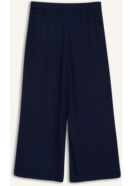 Culotte Geniş Paça Krinkıl Viskon Kapri C9565AX25SM