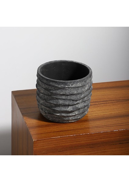 Nerius Saksı Küçük Boy Antrasit indirimleri