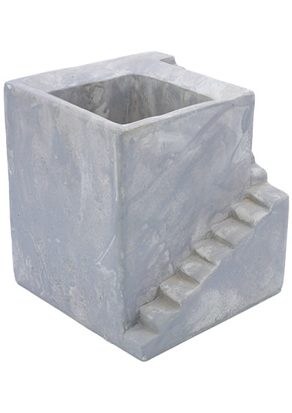 Ev Beton Saksı 05 Gri modelleri