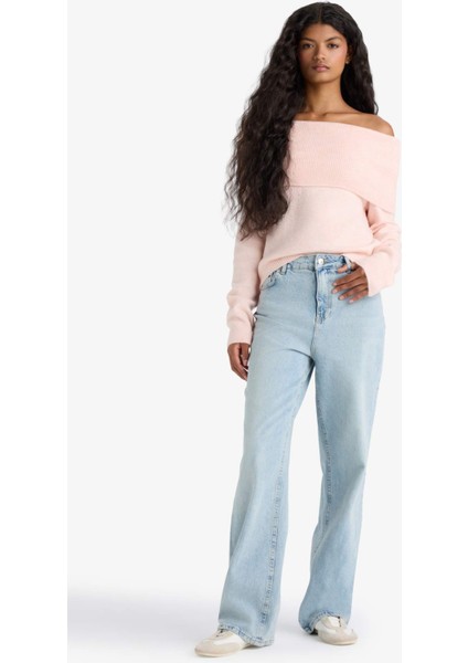 Regular Fit Açık Omuz Triko Kazak F3029AX25WN