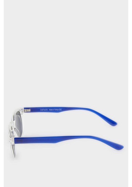 Erkek Çocuk Yuvarlak Renkli Plastik Çerçeve Siyah Cam Polarize Güneş Gözlüğü F4452A8NS