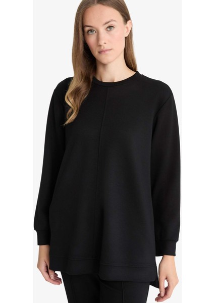 Regular Fit Bisiklet Yaka Uzun Kollu Tunik F5117AX25AU