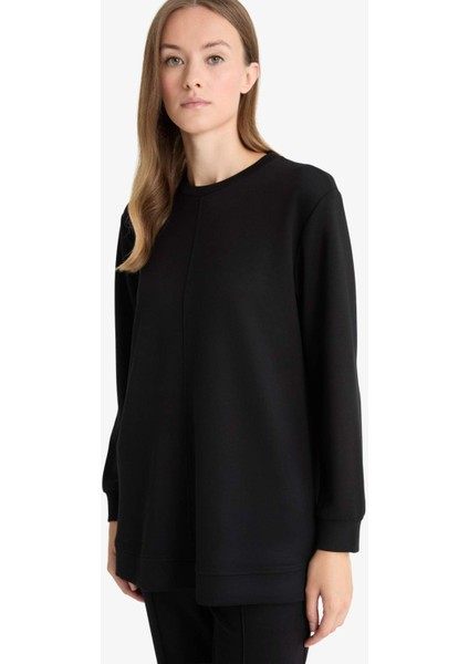 Regular Fit Bisiklet Yaka Uzun Kollu Tunik F5117AX25AU