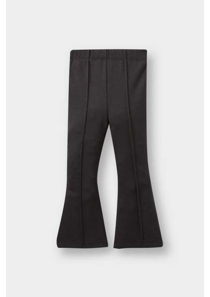 Kız Bebek 2'li Takım Baskılı Sweatshirt İspanyol Paça Tayt