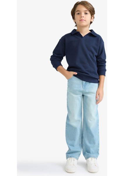 Erkek Çocuk Apaş Yaka Sweatshirt F3940A825AU