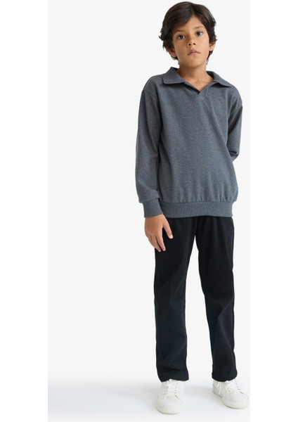 Erkek Çocuk Apaş Yaka Sweatshirt F3940A825AU