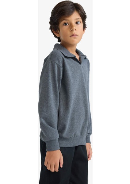 Erkek Çocuk Apaş Yaka Sweatshirt F3940A825AU