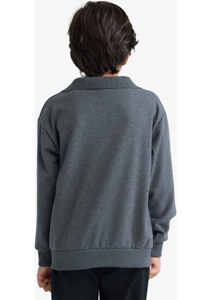 Erkek Çocuk Apaş Yaka Sweatshirt F3940A825AU