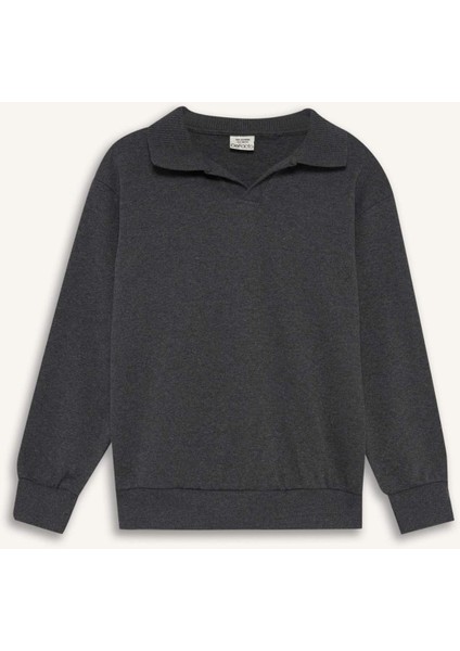 Erkek Çocuk Apaş Yaka Sweatshirt F3940A825AU