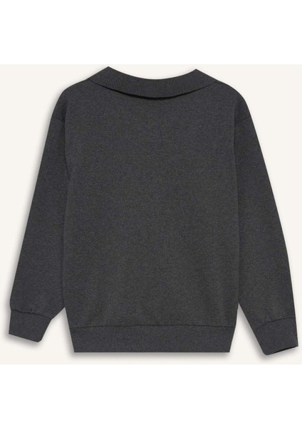 Erkek Çocuk Apaş Yaka Sweatshirt F3940A825AU