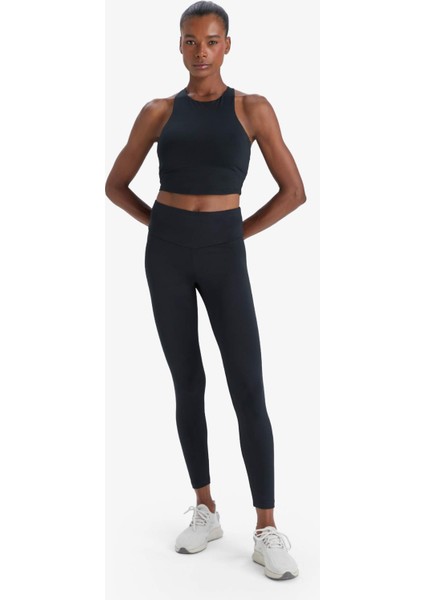 Fit Bisiklet Yaka Pedli İç Göstermez Esnek Kumaş Uzun Sporcu Sütyeni F4944AX25AU