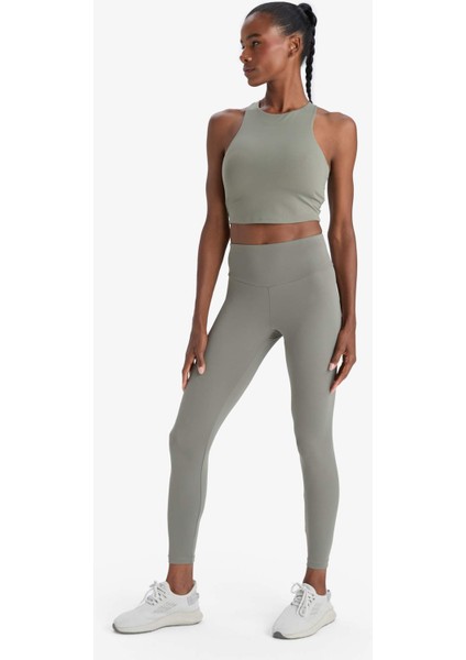 Fit Bisiklet Yaka Pedli İç Göstermez Esnek Kumaş Uzun Sporcu Sütyeni F4944AX25AU