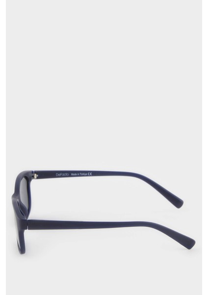 Erkek Çocuk Yuvarlak Siyah Plastik Çerçeve Siyah Cam Polarize Güneş Gözlüğü F4440A8NS