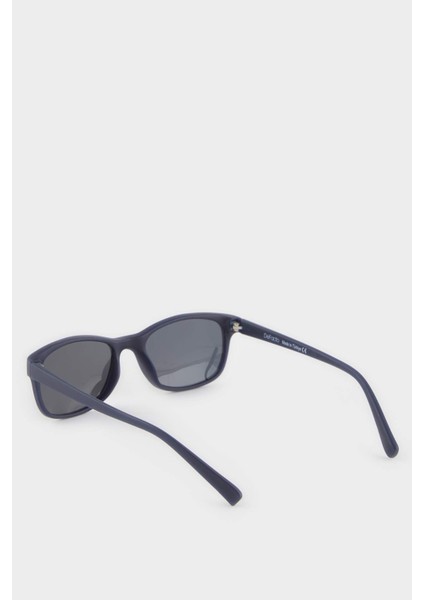 Erkek Çocuk Yuvarlak Siyah Plastik Çerçeve Siyah Cam Polarize Güneş Gözlüğü F4440A8NS