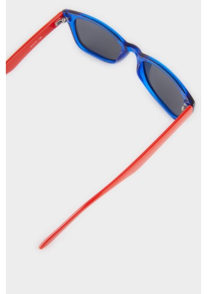 Erkek Çocuk Yuvarlak Renkli Plastik Çerçeve Siyah Cam Polarize Güneş Gözlüğü F4402A8NS