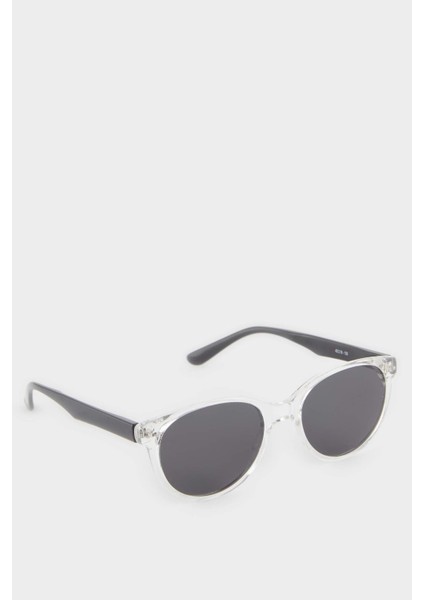 Erkek Çocuk Yuvarlak Renkli Plastik Çerçeve Siyah Cam Polarize Güneş Gözlüğü F4455A8NS