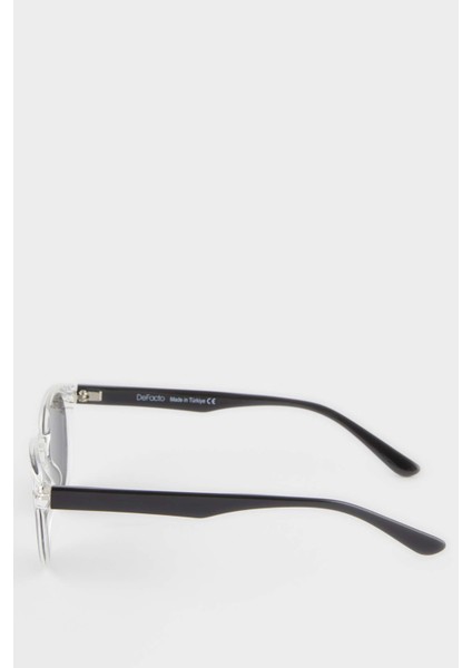 Erkek Çocuk Yuvarlak Renkli Plastik Çerçeve Siyah Cam Polarize Güneş Gözlüğü F4455A8NS