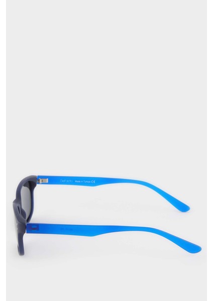 Erkek Çocuk Yuvarlak Renkli Plastik Çerçeve Siyah Cam Polarize Güneş Gözlüğü F4456A8NS