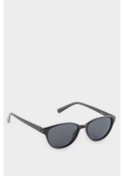 Erkek Çocuk Yuvarlak Siyah Plastik Çerçeve Siyah Cam Polarize Güneş Gözlüğü F4450A8NS