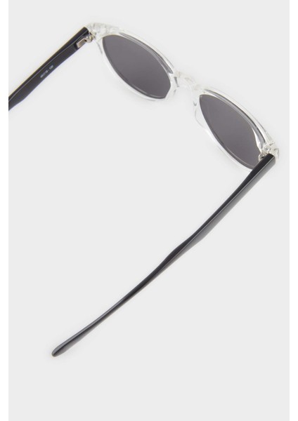 Erkek Çocuk Yuvarlak Renkli Plastik Çerçeve Siyah Cam Polarize Güneş Gözlüğü F4455A8NS