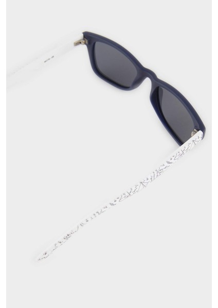 Erkek Çocuk Yuvarlak Renkli Plastik Çerçeve Siyah Cam Polarize Güneş Gözlüğü F4438A8NS