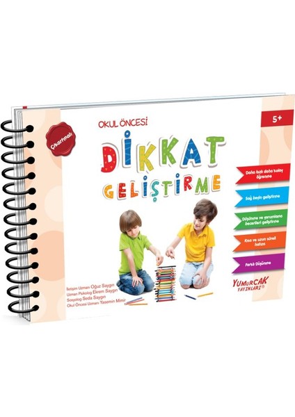 Dikkat Geliştirme 5 Yaş Kitabı