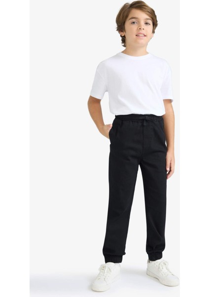 Erkek Çocuk Jogger Fit Gabardin Pantolon F5038A825WN