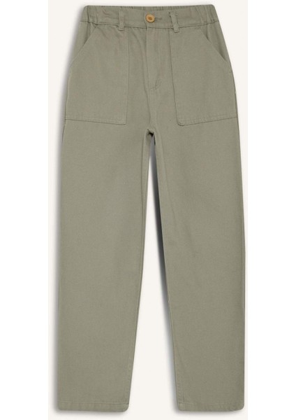 Erkek Çocuk Loose Fit Standart Paça Gabardin Pantolon