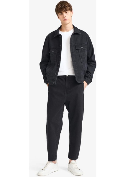 Regular Fit Düğmeli Cepli Denim Ceket F4738AX25AU