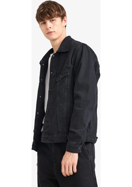Regular Fit Düğmeli Cepli Denim Ceket F4738AX25AU