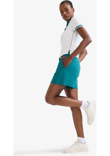 Fit Standart Fit Sporcu Kısa Paça Şort E3599AX25SM