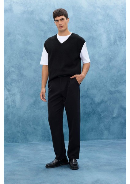 Standart Fit V Yaka Triko Süveter F4999AX25AU