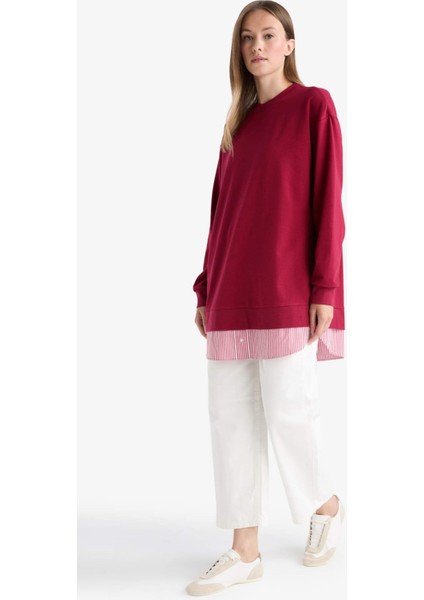 Regular Fit Bisiklet Yaka Sweatshirt Tunik A9529AX25AU