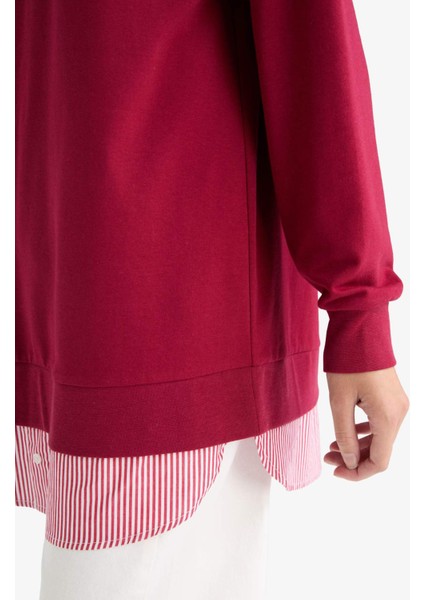 Regular Fit Bisiklet Yaka Sweatshirt Tunik A9529AX25AU