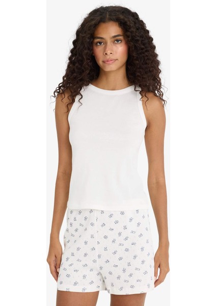 Basic Düz Atlet-Fall in Love F3170AX25AU