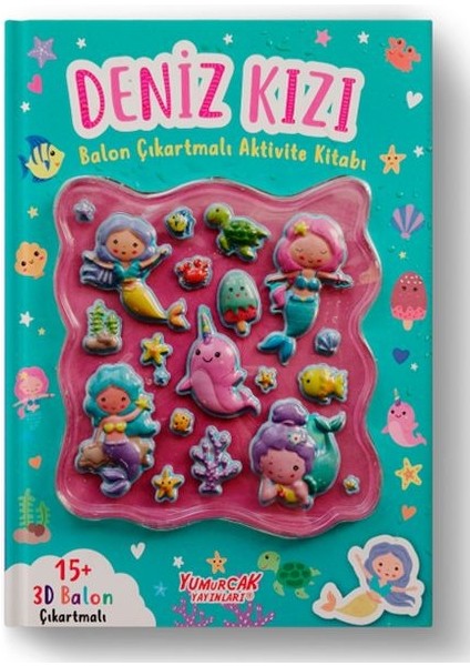 Deniz Kızı Balon Çıkartmalı Aktivite Kitabı